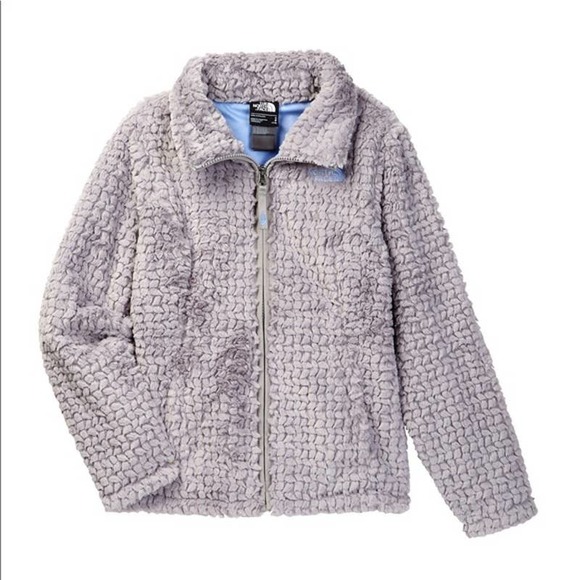 Girl's The North Face Laurel Fleece Jacket Silken Plush Sz XL 18 Full Zip